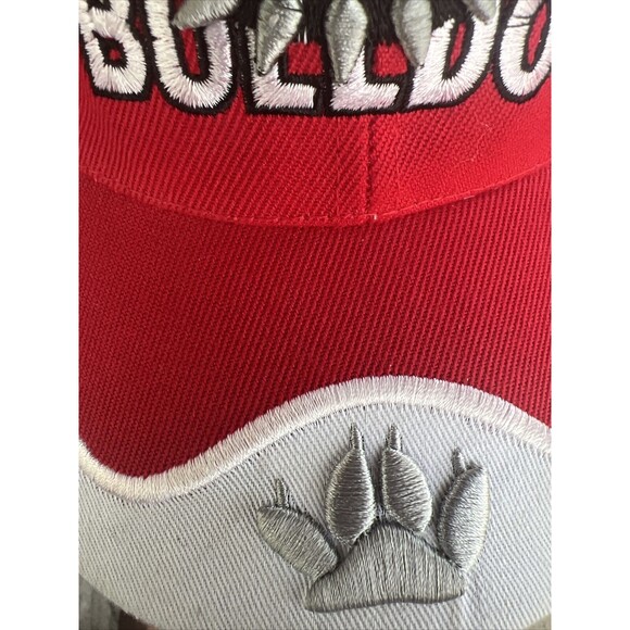 Bulldog British Mastif Hat Cap Strap Back Red White Casual Adult Streetwear OSFM - Picture 11 of 12
